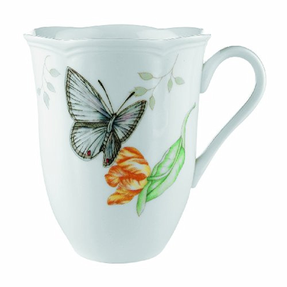Lenox Butterfly Meadow Blue Porcelain Tea Cup and Saucer Set - Lenox Official Imagery - 6