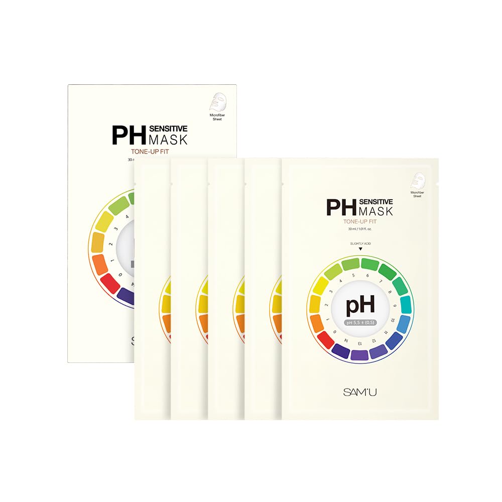 SAM'U PH Sensitive Tone Up Fit Face Mask, Radiance Glow - SAM'U