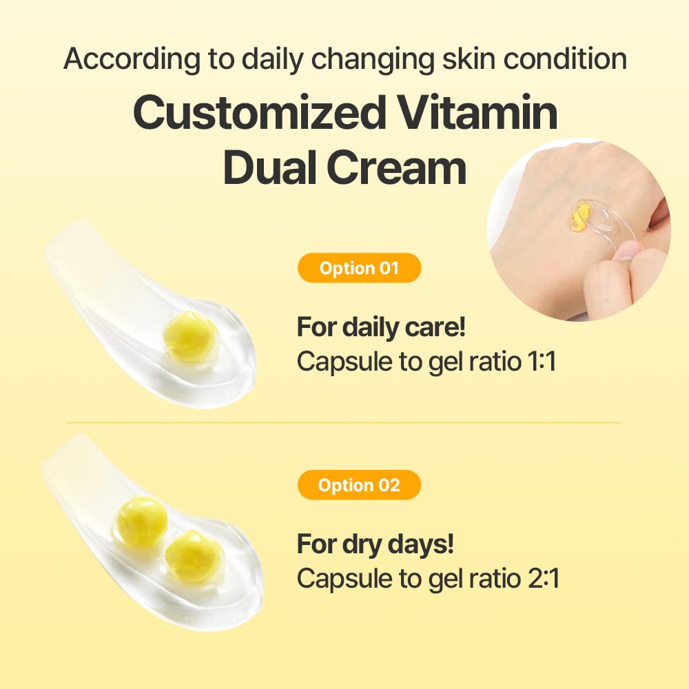 Korean Vitamin C Capsule Cream for Dull Dry Skin, 50ml - COSCELL