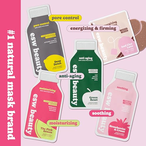 ESW Beauty Most Loved K Beauty Skincare Set - Korean Face Masks - Product Imagery