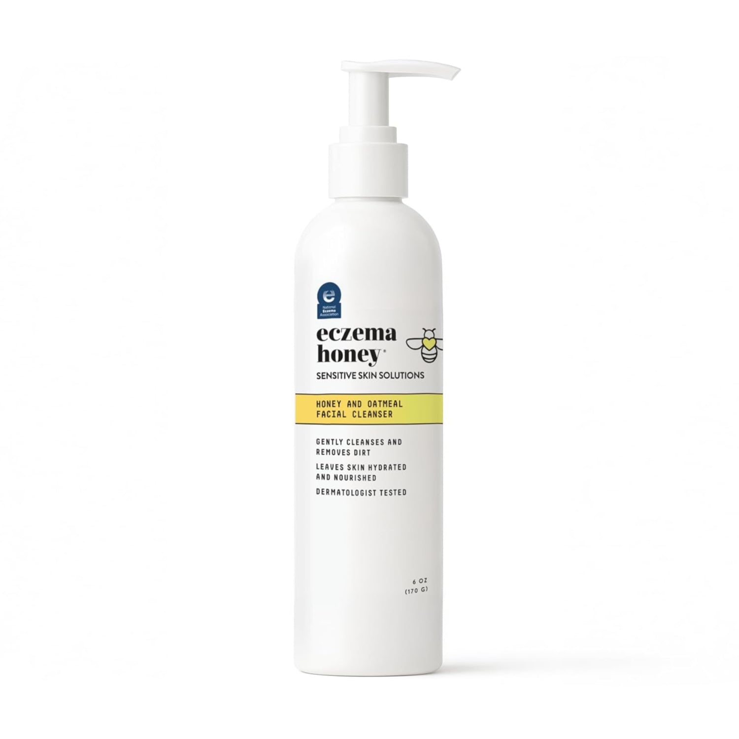 ECZEMA HONEY oatmeal facial cleanser for eczema, natural face wash with honey and oatmeal for soothing skin care.