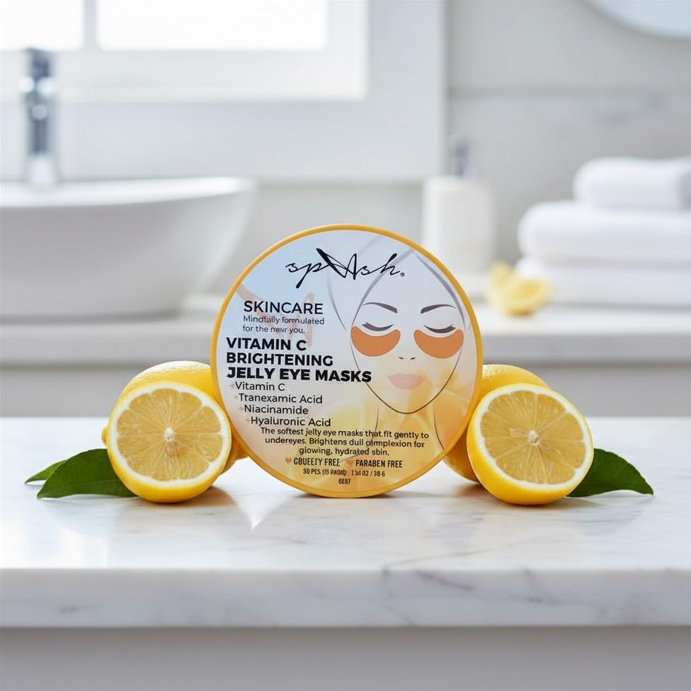 Skincare Jelly Eye Masks Duo, Vitamin C & Caffeine - Product Imagery