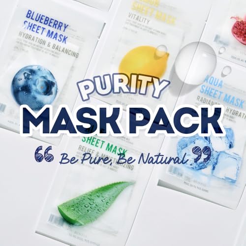 EUNYUL [PACK OF 16 Purity Facial Sheet Mask Pack 16 types Korean - Product Imagery