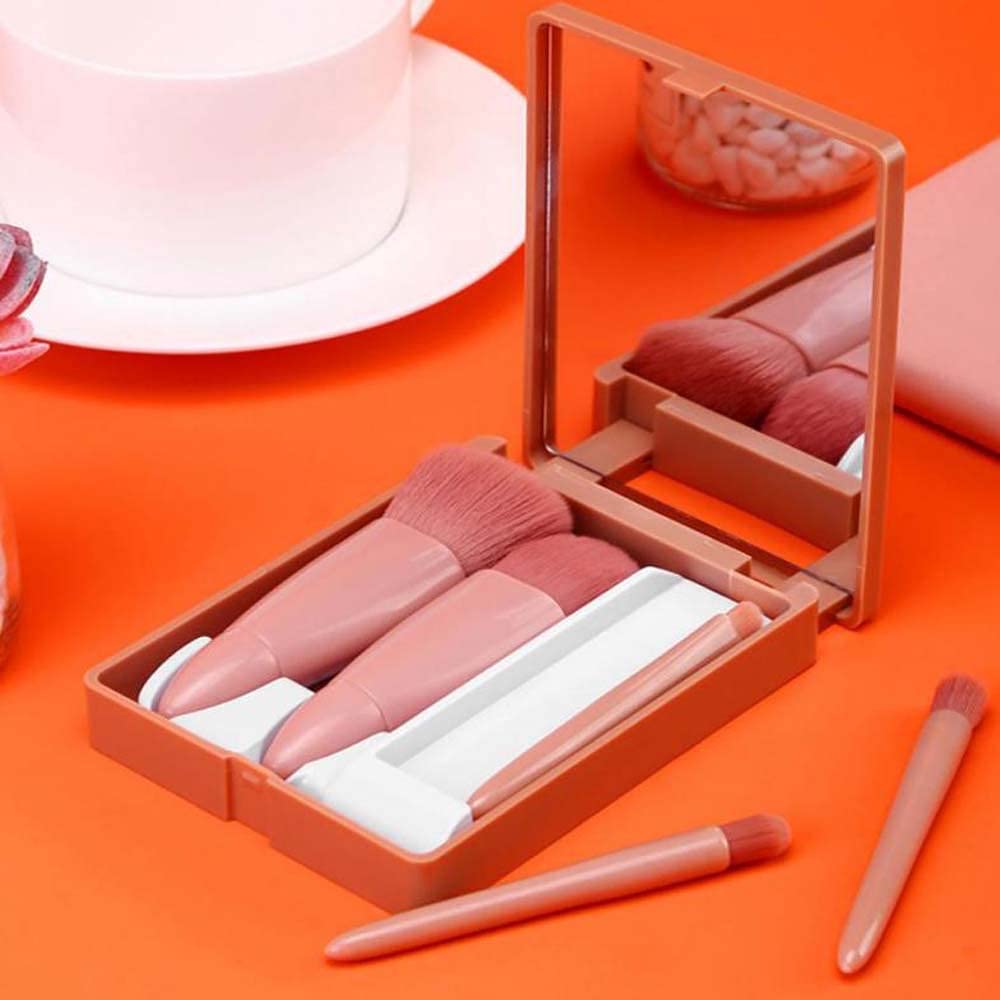 Easy taken Travel Makeup Brush Set COSHINE 5pcs Mini - COSHINE Official Product Imagery - 3