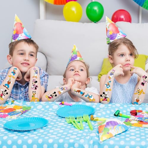 Mouse Birthday Party Supplies, 34Pcs Temporary Tattoos Party - Product Imagery