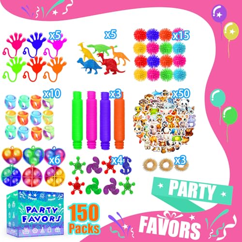 Party Favors for Kids 8-12 4-8, 150-Pack Fidget Toys Bulk, - Product Imagery