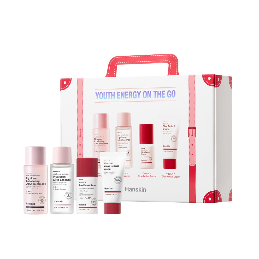 Hanskin Glow Skin On the Go Kit–Brightening &amp; Hydrating Mini - Hanskin