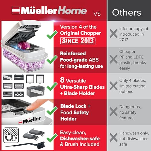 Mueller The Real Original Pro Vegetable Chopper & Mandoline - Product Imagery