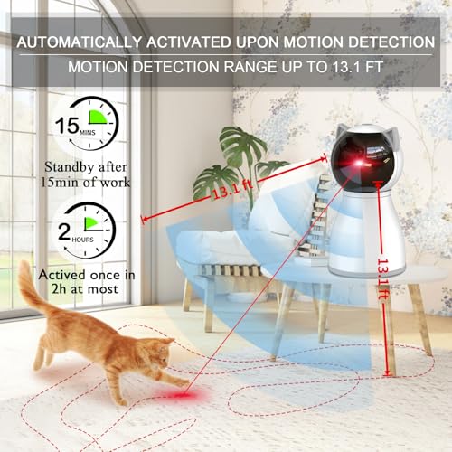YVE LIFE Interactive Cat Toys Laser for Indoor Cats,Automatic - Product Imagery