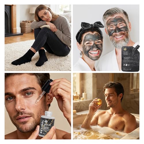 Gifts for Women, 55 Pcs Charcoal Hydrating Skin Care Set, Home - Product Imagery