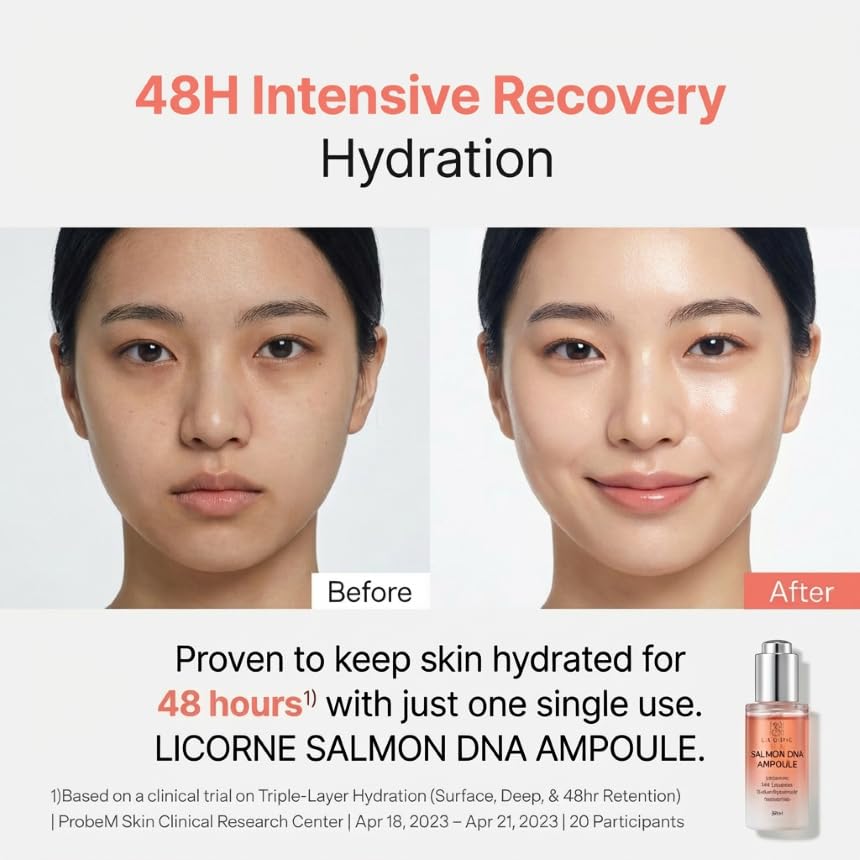 Licorne Salmon DNA Ampoule – PDRN Ampoule Serum with Centella - Product Imagery