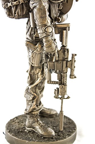 YTC Navy Seal 13" Bronzed Resin Military Statue #8086 Modern Era - Product Imagery