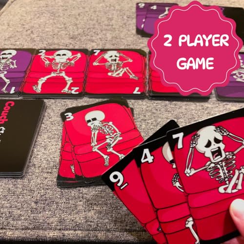 Couch Skeletons Card Game - Quick and Easy 2 Player Game by The - Product Imagery