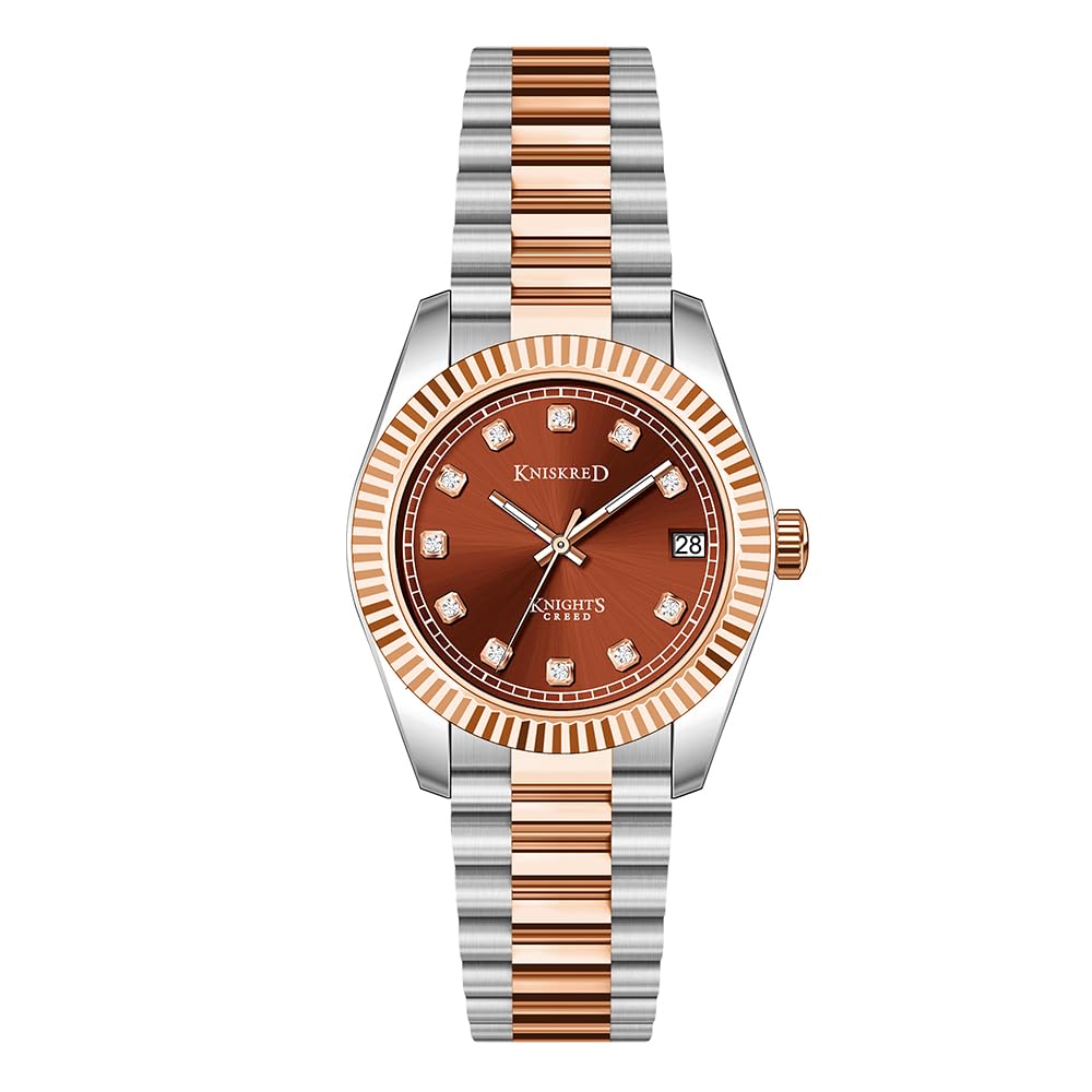 Classic Dress Watch for Women Crystal Accented Dial - Product Imagery