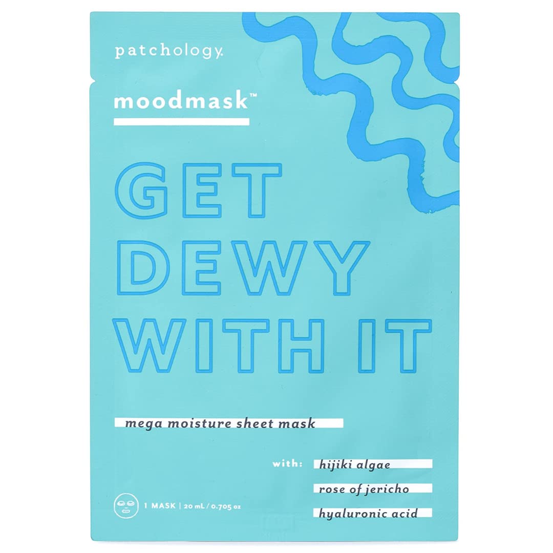 Patchology Moodmask Get Dewy With It Blue Moisturizing Sheet - Product Imagery