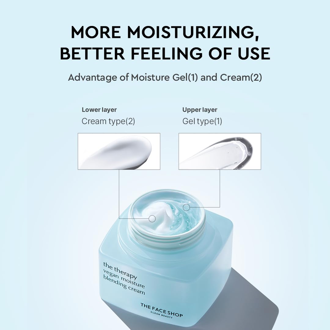 The Face Shop The Therapy Vegan Moisture Blending Cream - The Face Shop