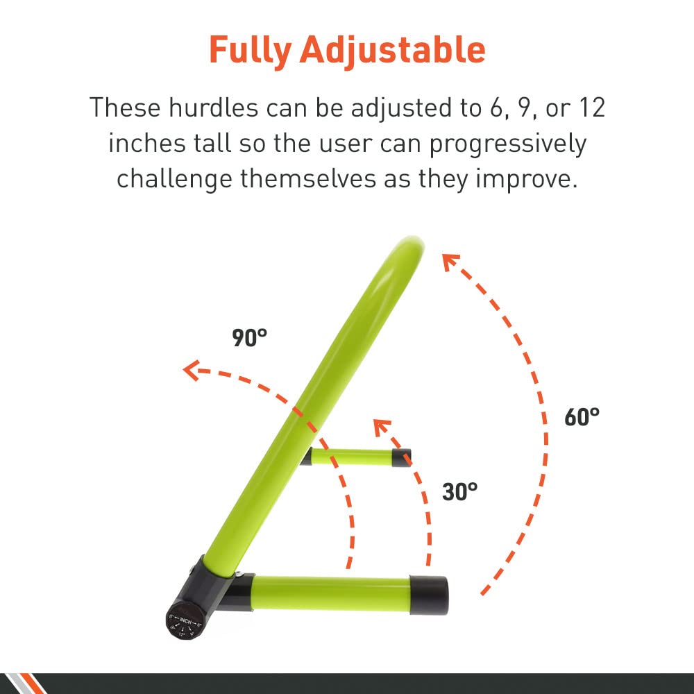 Body Sport Adjustable Athletic Speed Training Hurdles - Body Sport Official Imagery - 6