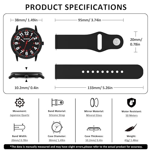 Nurse Watch for Nurse Medical Professionals Students Women Men, - Product Imagery