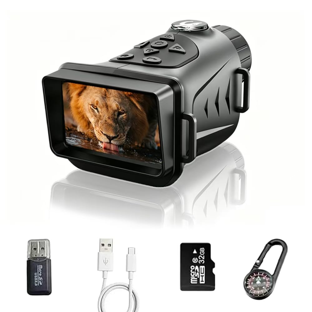 4K 66MP Night Vision Monocular Dual IR Infrared Monocular - Waaniynan Official Imagery - 1