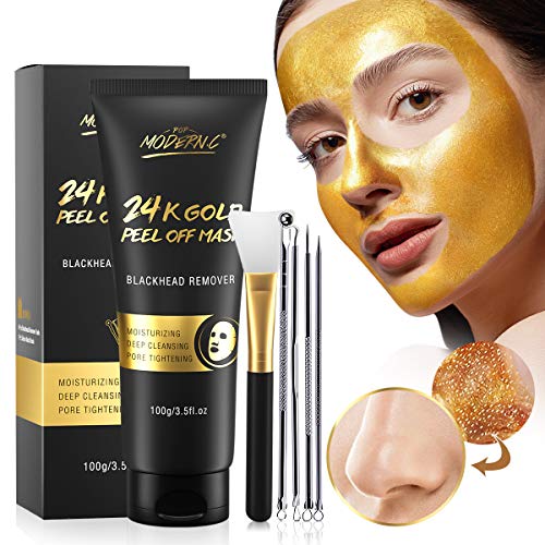 24k Gold Peel off Face Mask Blackhead Remover Mask Gold Facial - Product Imagery