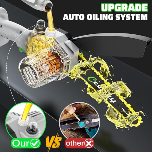 CEEPUY Mini Chainsaw Cordless,6 Inch Portable Electric Chainsaw - Product Imagery