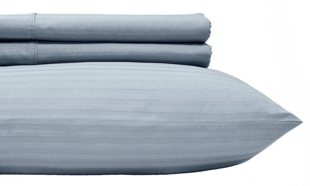 Royal Hotel Stripe Blue 580-Thread-Count 2pc / Pair - Product Imagery
