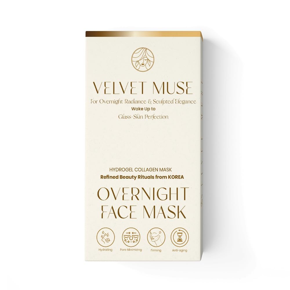 VELVET MUSE Collagen Face Mask – Korean Glass Skin Overnight - VELVET MUSE