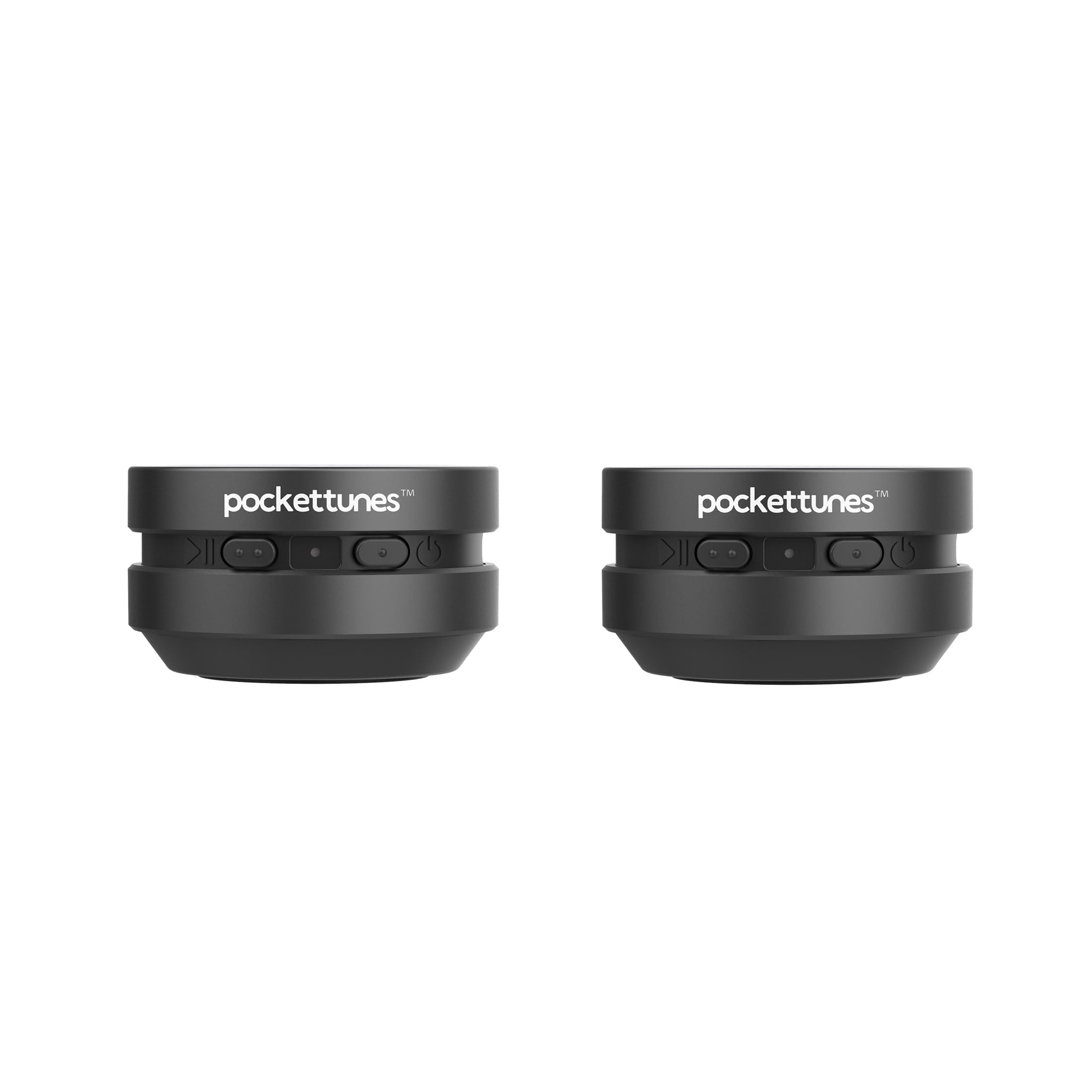 PocketTunes Bone‑Conduction Bluetooth Speakers – 2‑Pack Mini - Product Imagery