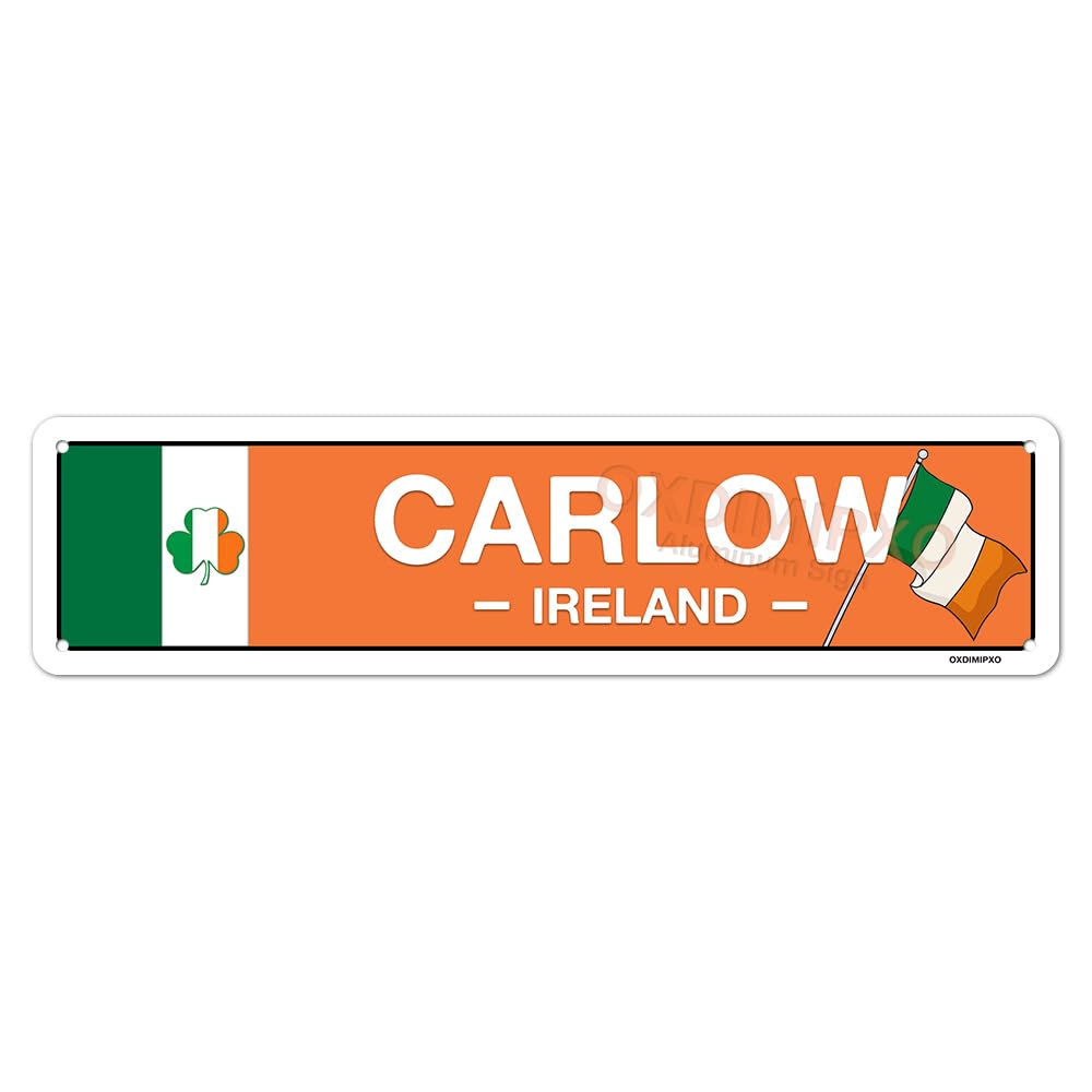 Irish Pub Decor - Carlow, Ireland, Flag, Clover, Gifts - Irish - Product Imagery