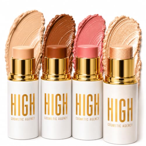 Golden Complete Face Sculpting Kit 4 Piece Cream Stick - HIGH COSMETIC AGENCY Official Imagery - 1
