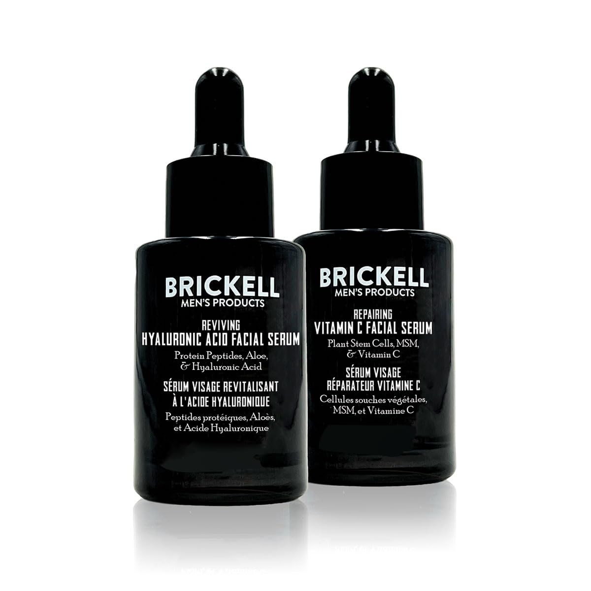 Brickell Men's Daily Anti-Aging Day and Night Serum Routine, With Plant Stem Cells, Vitamin E, and Protein Peptides, Scented - Brickell Men's Products Official Product View 2