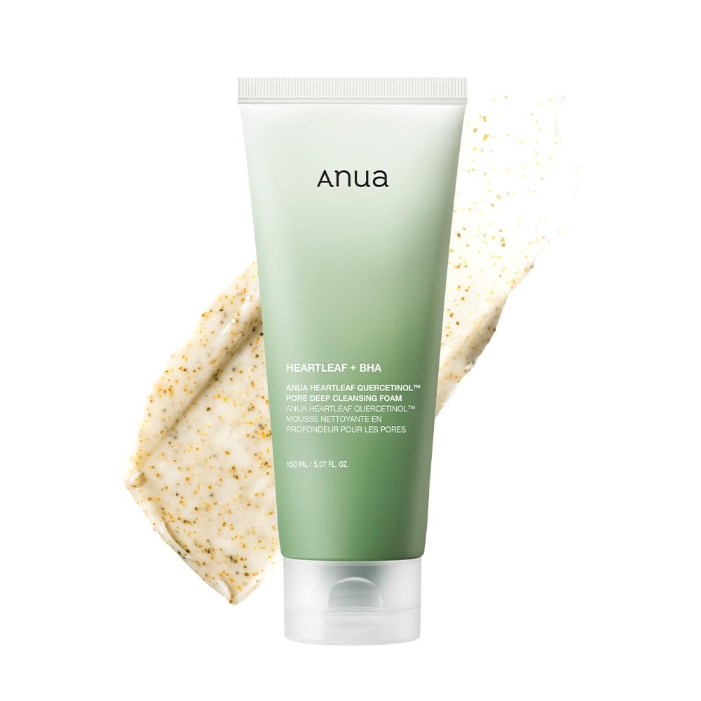 Anua Heartleaf Quercetinol Pore Deep Cleansing Foam, 5.07 fl.oz - Product Imagery