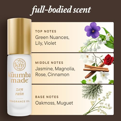Kuumba Made Zen Rain Fragrance Oil Roll-On, Alcohol-Free, 0.15 - Product Imagery