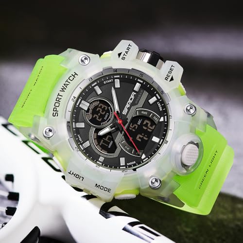 FANMIS Men Sports Outdoor Watch Analog Digital Multifunctional - Product Imagery