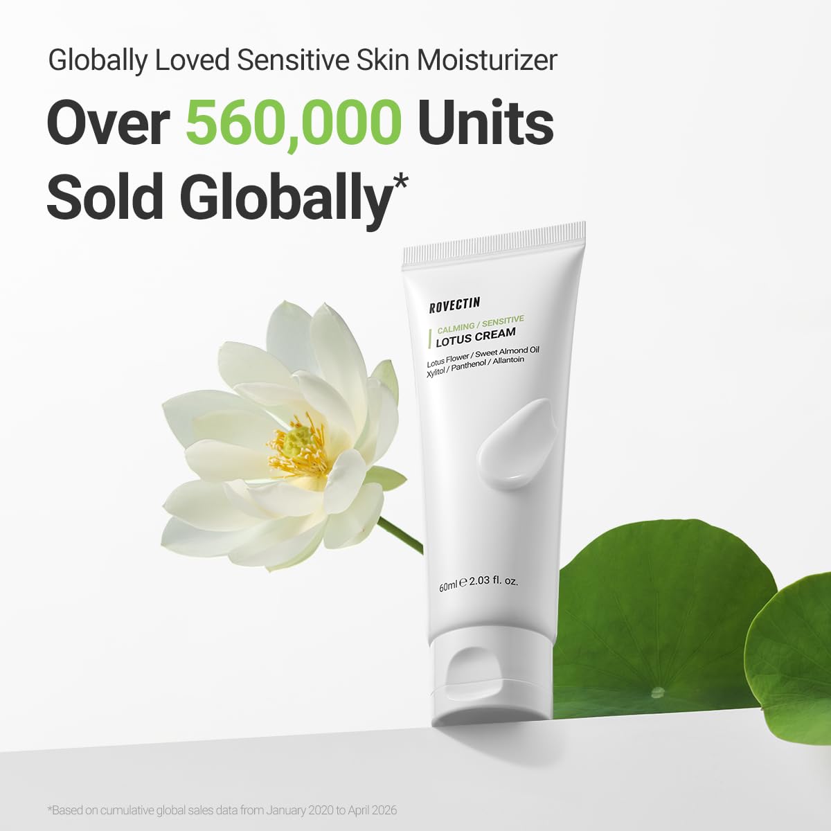 ROVECTIN Calming Lotus Cream – Lightweight Hydrating & Soothing Moisturizer - ROVECTIN Official Product View 3