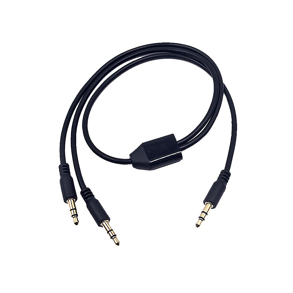 Kework 1.6ft 3.5mm Splitter Audio Cable, 1 Male to 2 Ways Male 1/ by Kework - Angle View 2