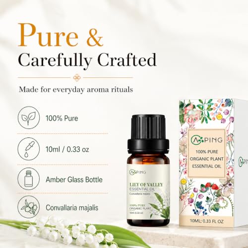 Lily of Valley Essential Oil - 100% Pure Organic Natural Plant - Product Imagery