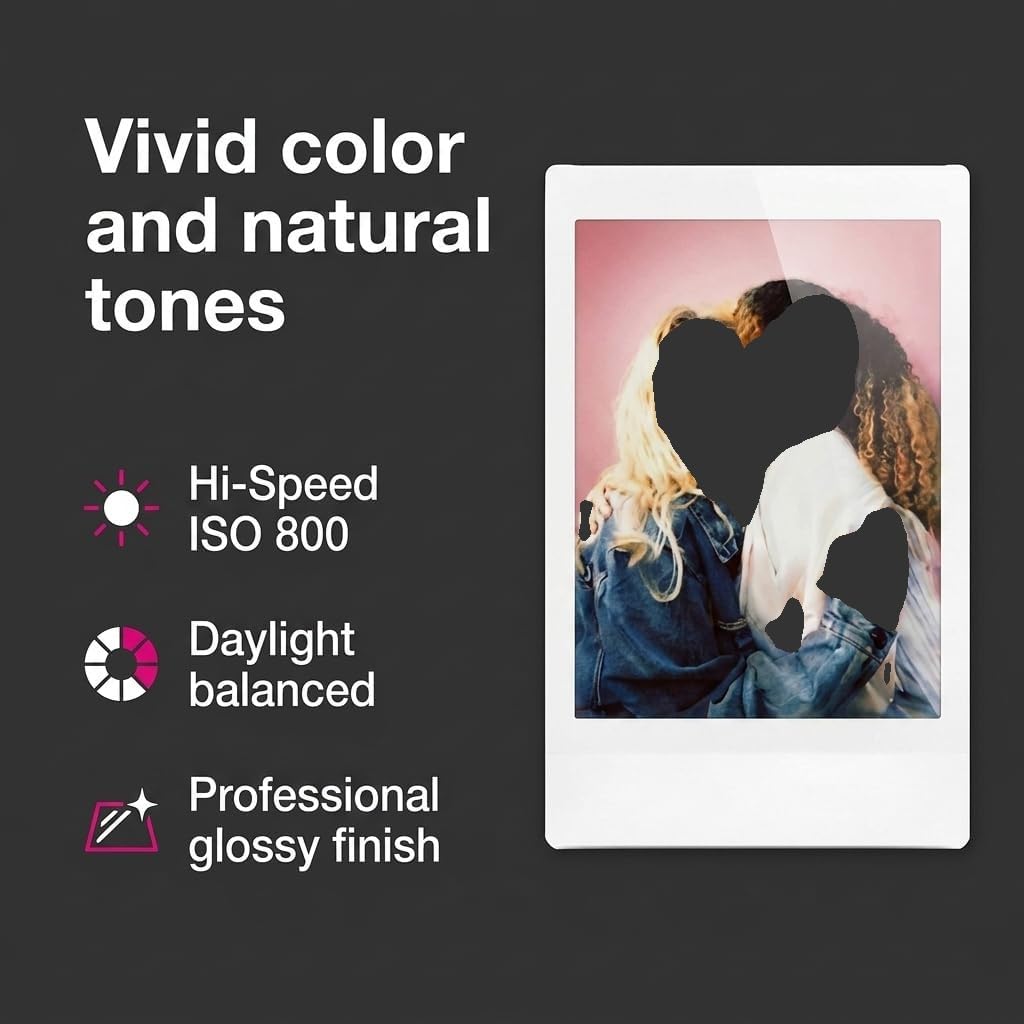 Fujifilm Instax Mini Instant Film, 100 Sheets – White Daylight IS - Fujifilm Official Product View 6