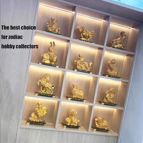 Feng Shui Chinese Zodiac OX Year Golden Resin Collectible - Product Imagery