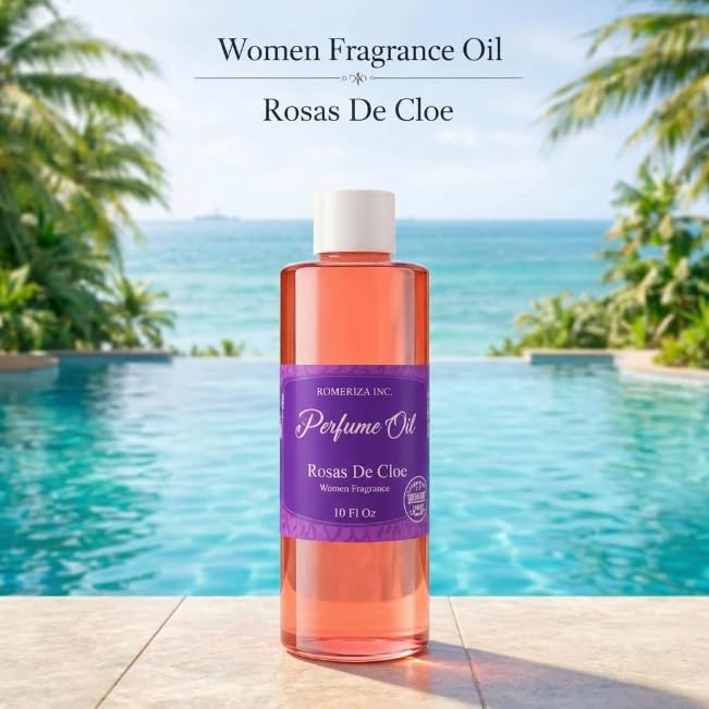 10 Fl Oz Rosas De Cloe Perfume Body Oil For Women - Product Imagery