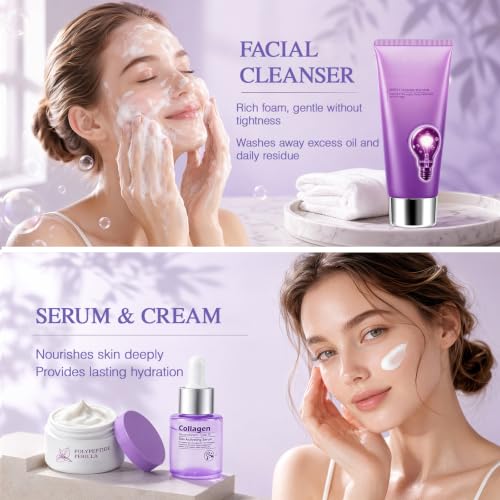 11 PCS Travel Skincare Set, Facial Skin Care, Self Care Kit - Product Imagery