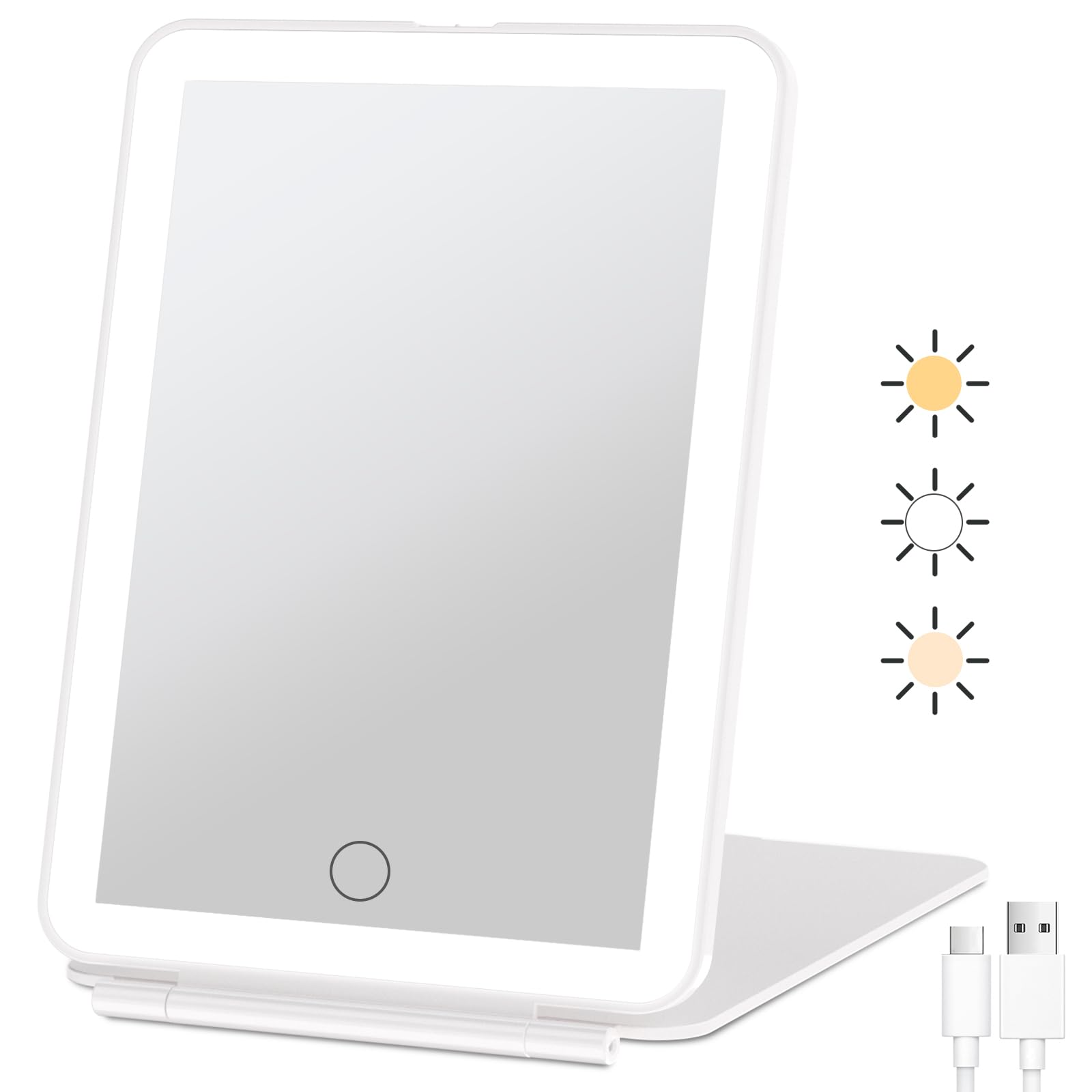 FUNTOUCH Rechargeable Travel Makeup Mirror with 72 Led - FUNTOUCH Official Product Imagery - 1
