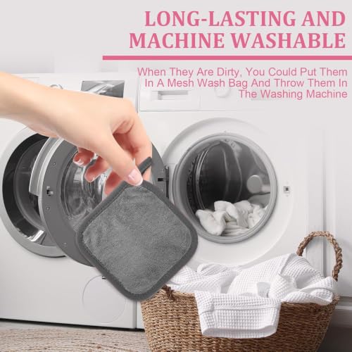 Puomue Makeup Remover Cloth 12 Pack, Ultra Soft and Reusable - Product Imagery