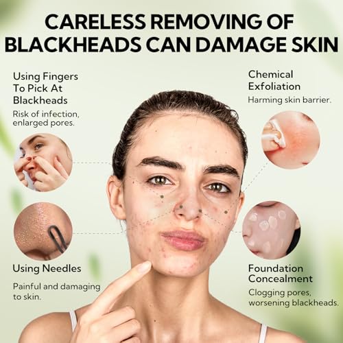 LANBENA 3.0 Bamboo Charcoal Blackhead Remover Mask, Nose Pore - Product Imagery