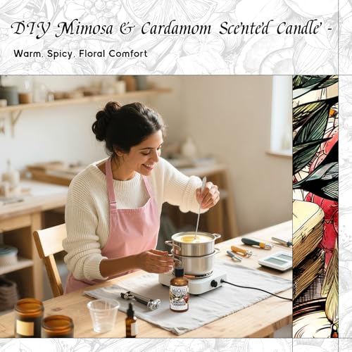 HIQILI Mimosa & Cardamom Fragrance Oil for Diffuser & - Product Imagery