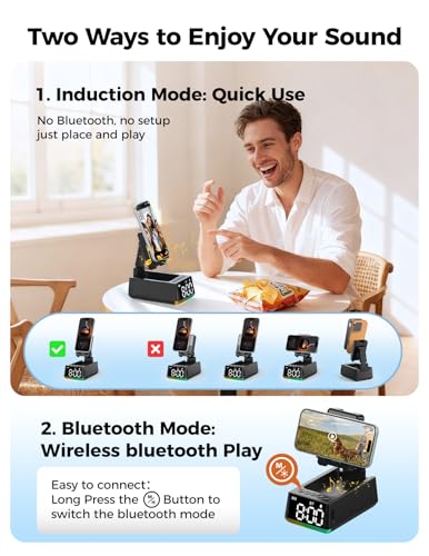 Bluetooth Speaker Birthday Gift for Men:Induction Cell Phone - Product Imagery