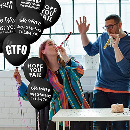OIIKI 18Pack Party Decorations Balloon for Funny Coworker Going - Product Imagery