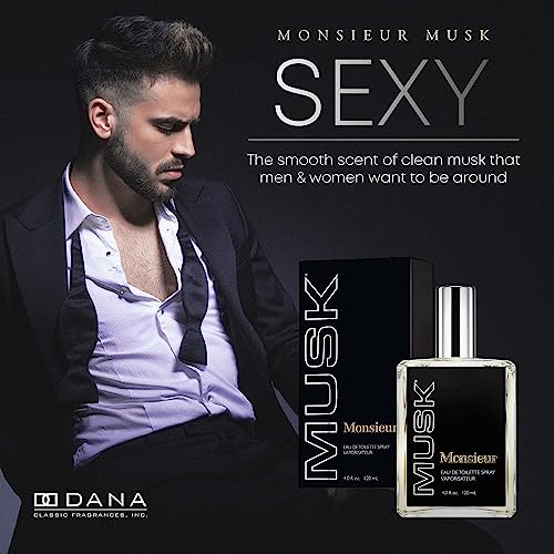 Dana Monsieur Musk EDT Spray Mens Fragrances 4 Oz - Product Imagery