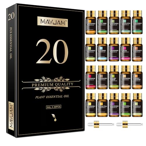 MAYJAM Tea Tree 20 Pcs Pure Essential Oil Gift Set, for - Product Imagery