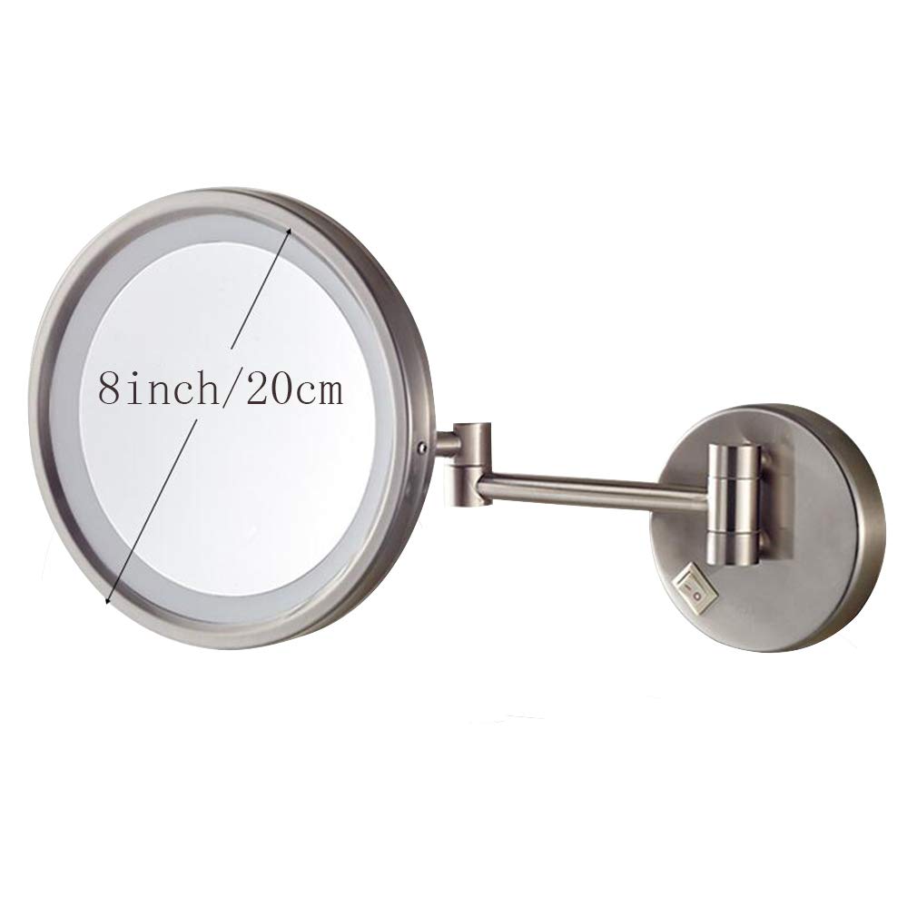 LED Makeup Vanity Mirror 3X Magnification Beauty Mirror Wall - QOLOKAFG Official Imagery - 2